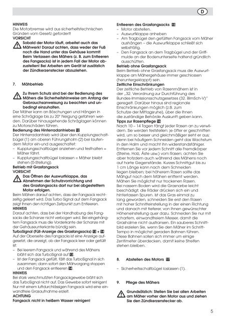 Inhalt R47S - Operator's Manual - John Deere