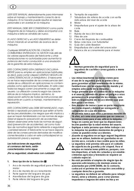 W2. - Operator's Manual - John Deere