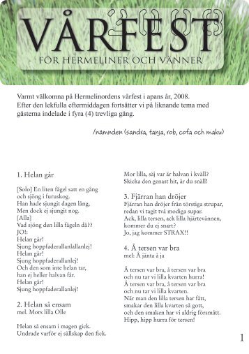 för hermeliner och vänner /nämnden (sandra, tanja, rob, cofa och ...