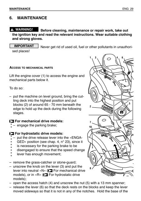 CG RID u&m 02/J-Cop - Operator's Manual