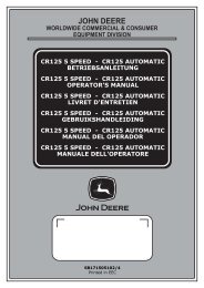 dB - Operator's Manual - John Deere