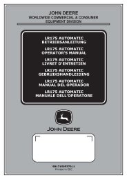 dB - Operator's Manual - John Deere