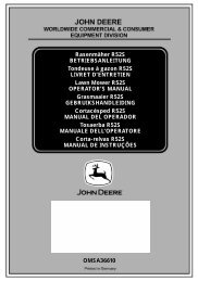 BETRIEBSANLEITUNG - Operator's Manual - John Deere