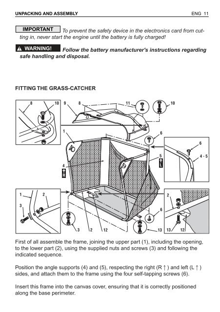 SABO 7 SABO 72-12G - SABO 72-12H - Operator's Manual