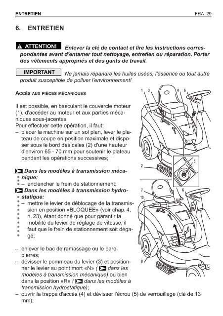 SABO 7 SABO 72-12G - SABO 72-12H - Operator's Manual