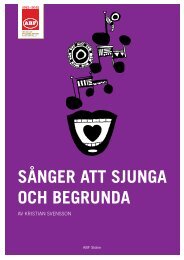 SÅNGER ATT SJUNGA OCH BEGRUNDA - ABF