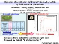 Detection of scintillation light from Pr:Lu Al O (LuAG) by Gallium ...