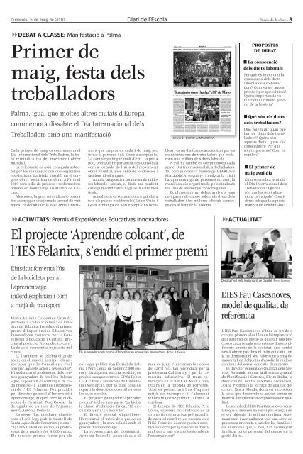 El Correllengua engresca els instituts - Diario de Mallorca