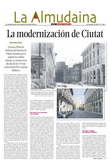 Gracias al Plan de Reforma del Interior de Palma, firmado por el ...
