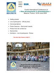 Fourth International Conference on « New ... - NDIP 11 - IN2P3