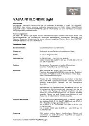 VALPAINT KLONDIKE Light - Antony Farben GmbH