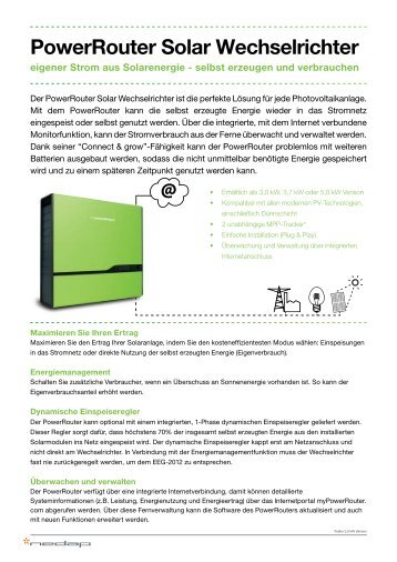 PowerRouter Solar Wechselrichter - Krannich Solar