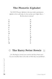 The Phonetic Alphabet The Harry Potter Novels - Play.com