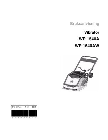 WP 1540A WP 1540AW - Wacker Neuson