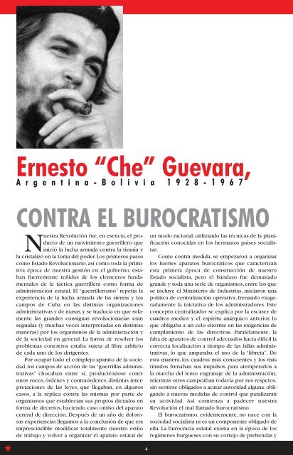 Contra el Burocratismo ? Ernesto ?Che? Guevara - Juventud PSUV