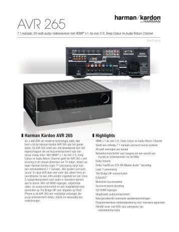 AVR 265 - Harman Kardon