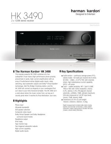 HK 3490 - harman/kardon