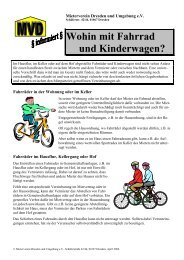 Wohin mit Fahrrad und Kinderwagen? - BUND