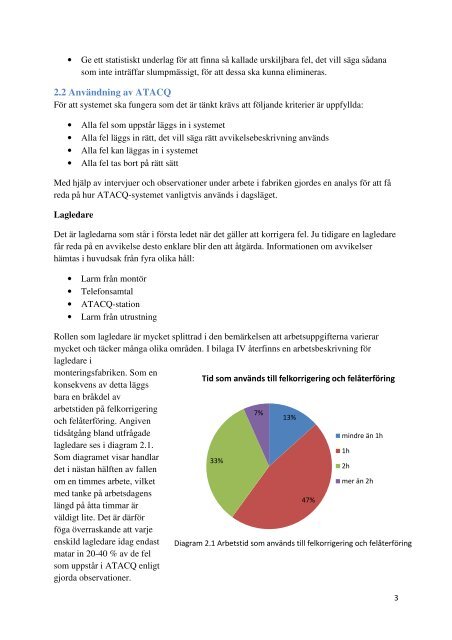 ATACQ i produktion - Chalmers tekniska högskola