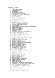 Guitar Hero 5 Tracklist: 1. 3 Doors Down - Kryptonite 2. A ... - Play.com