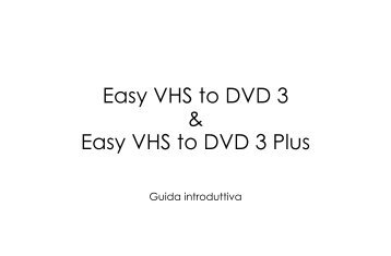 Easy VHS to DVD 3 Getting Started Guide - Roxio