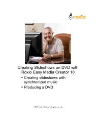 Creating Slideshows on DVD with Roxio Easy Media Creator 10