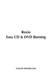 Guía de introducción de Roxio Easy CD & DVD Burning