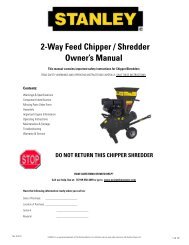 Chipper/Shredder Parts List - GXi Outdoor Power