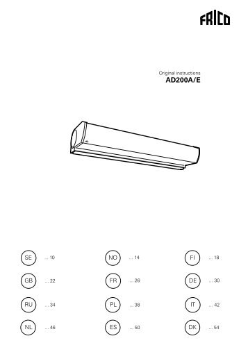 Montageanvisning AD200 AE.pdf - Frico