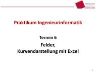 2.3. Kurvendarstellung mit Excel