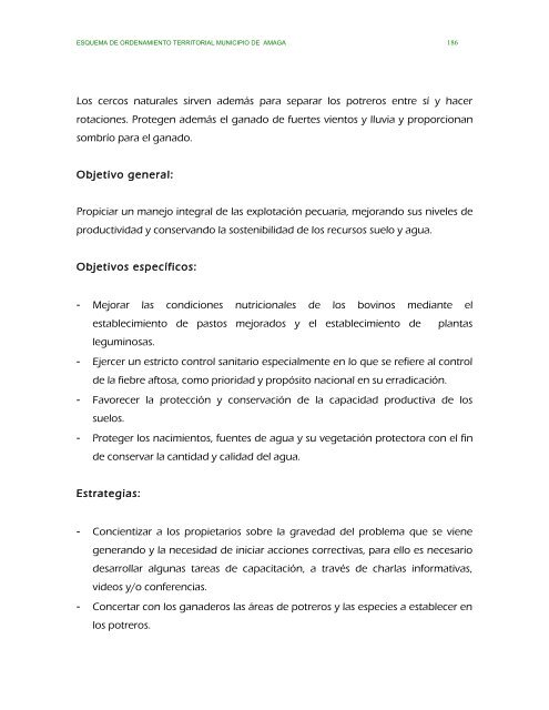 parte ii evaluacion y formulacion integral del territorio - Amagá