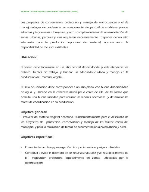 parte ii evaluacion y formulacion integral del territorio - Amagá