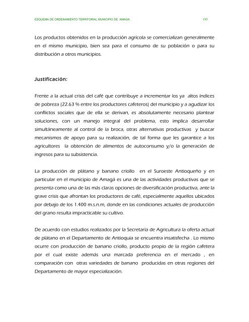 parte ii evaluacion y formulacion integral del territorio - Amagá