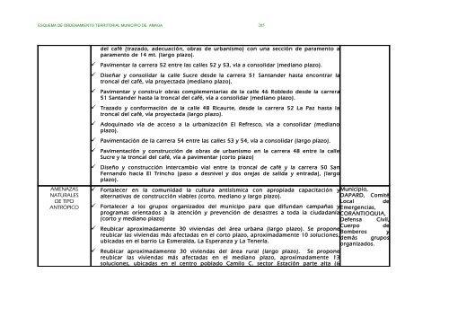 parte ii evaluacion y formulacion integral del territorio - Amagá