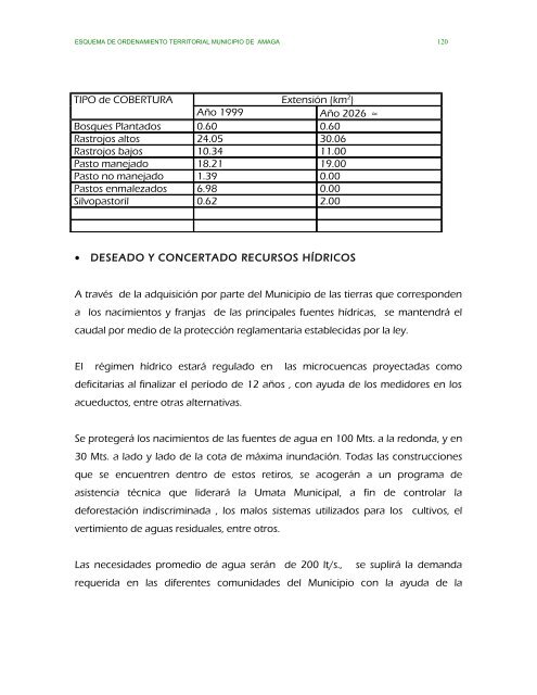 parte ii evaluacion y formulacion integral del territorio - Amagá