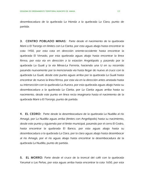 parte ii evaluacion y formulacion integral del territorio - Amagá