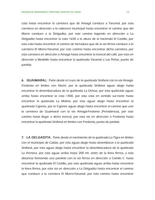 parte ii evaluacion y formulacion integral del territorio - Amagá