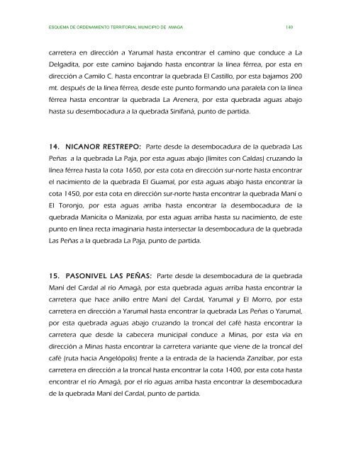 parte ii evaluacion y formulacion integral del territorio - Amagá