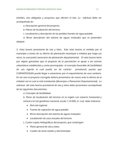 parte ii evaluacion y formulacion integral del territorio - Amagá