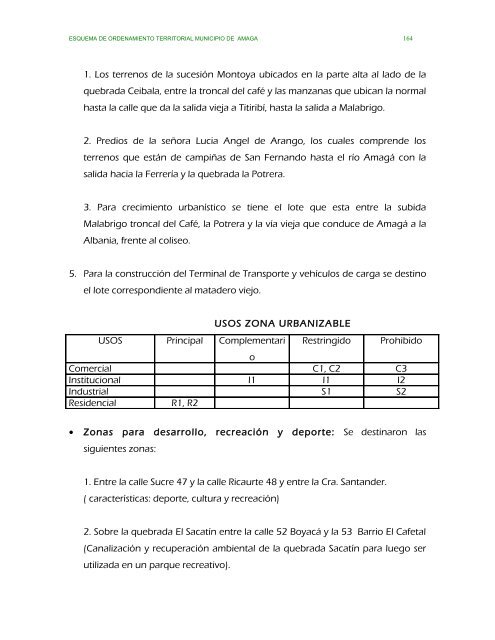 parte ii evaluacion y formulacion integral del territorio - Amagá