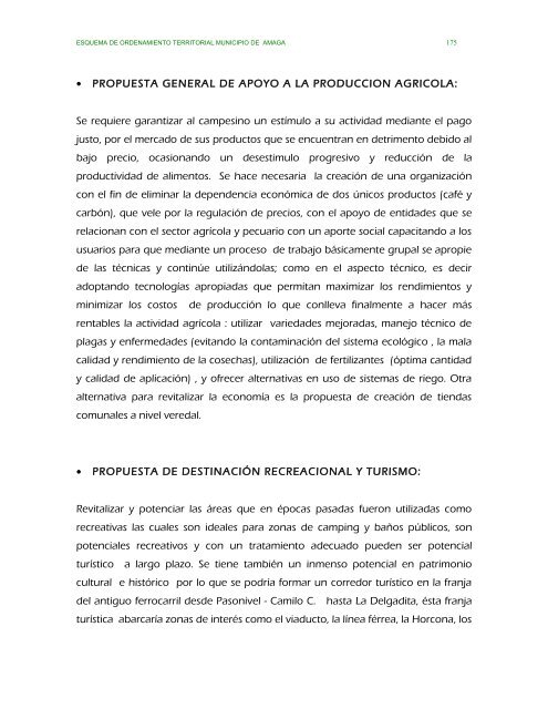 parte ii evaluacion y formulacion integral del territorio - Amagá