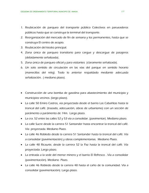 parte ii evaluacion y formulacion integral del territorio - Amagá