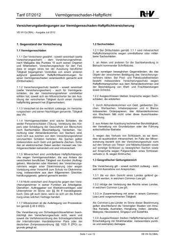 VB VH GLOBAL - R+V Versicherung