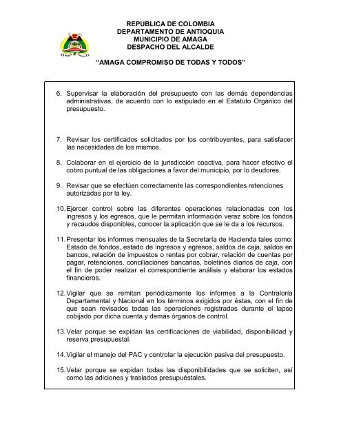 amaga compromiso de todas y todos - Amagá