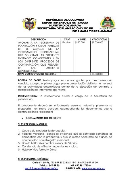 INVITACION SAMC - PS 036 - Amagá