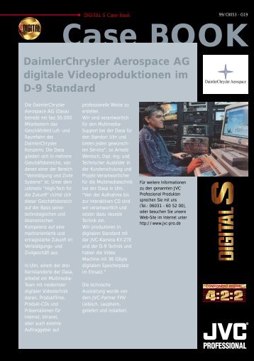 DaimlerChrysler Aerospace AG digitale Videoproduktionen im ... - JVC