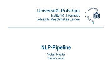 NLP-Pipeline - Institut für Informatik - Universität Potsdam