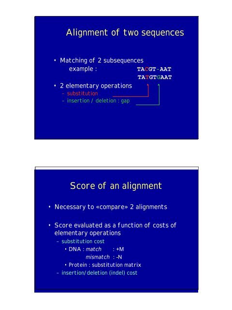 Algorithms on Sequences