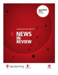 DECEMBER 2012 - News in review - CBC Learning