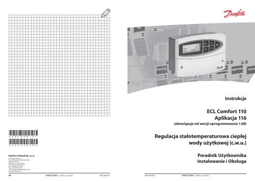 ECL Comfort 110 Aplikacja 116 Regulacja ... - Danfoss.com